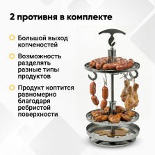 Коптильня Hanhi с функцией шашлычницы фото 3