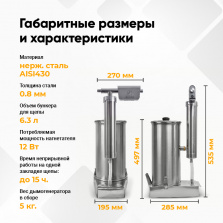 Коптильня холодного копчения с дымогенератором Hanhi Ultra фото 10