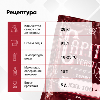 Дрожжи спиртовые CAPITAN XXL