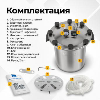Автоклав Fansel Lite 2025, 14 л